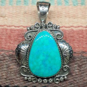 Emerald Valley Turquoise Pendant #3457